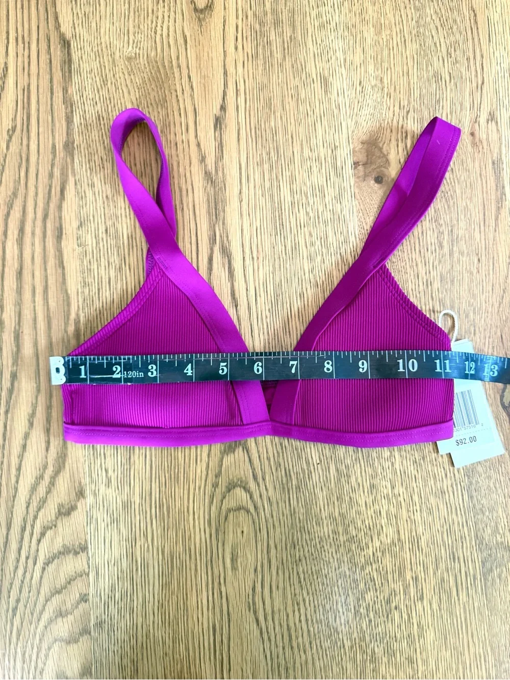 L*Space Farrah Bikini Top Magenta Pink Triangle Bralette NWT XS